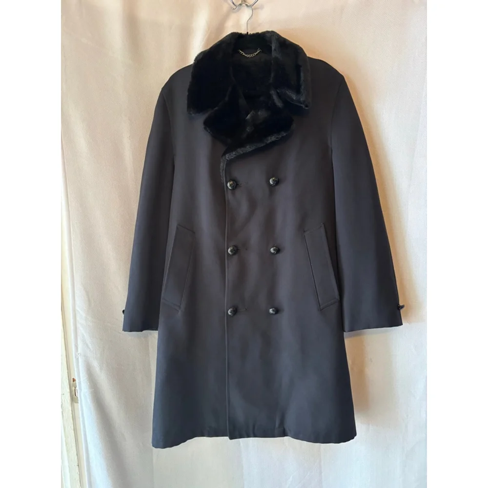 Men's Best Season Mate Black Trench Coat 40R